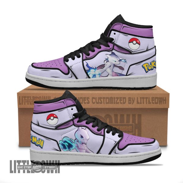 Mewtwo Pokemon Custom Anime Boot Sneakers