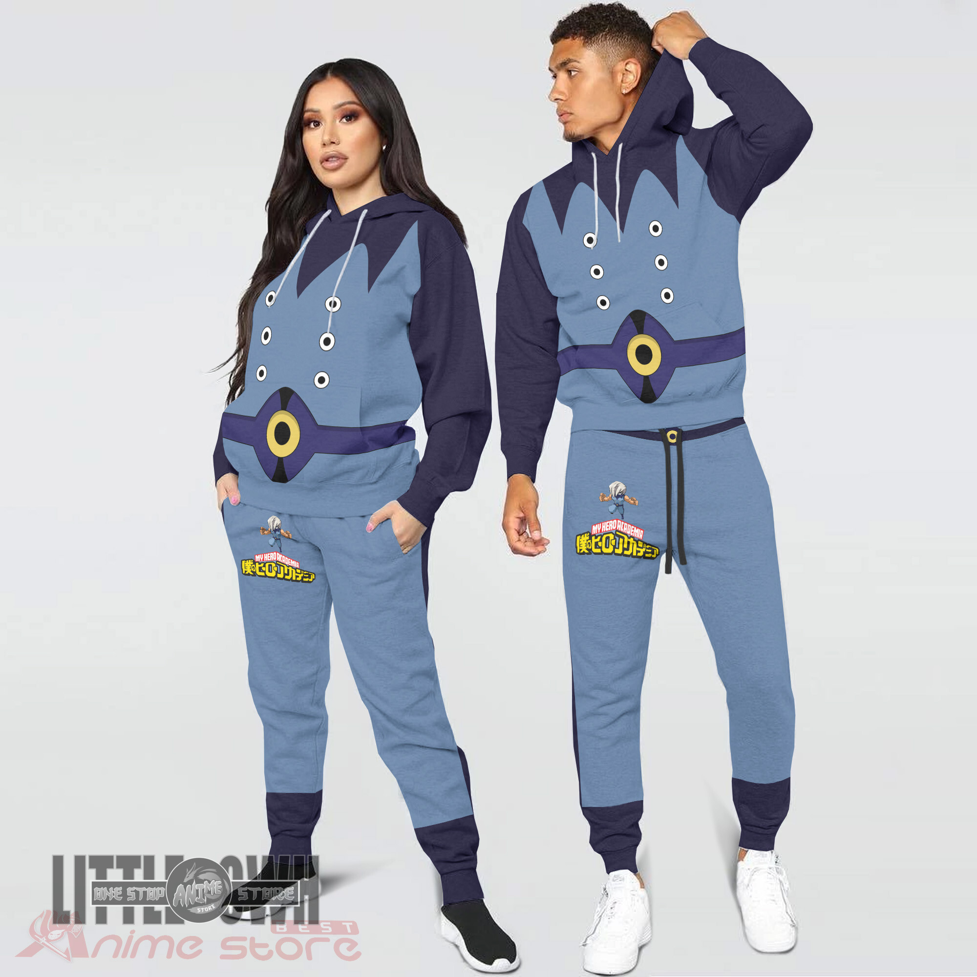 Alternative view of Mezo Shoji My Hero Academia Hoodie And Jogger Set Anime Clothes