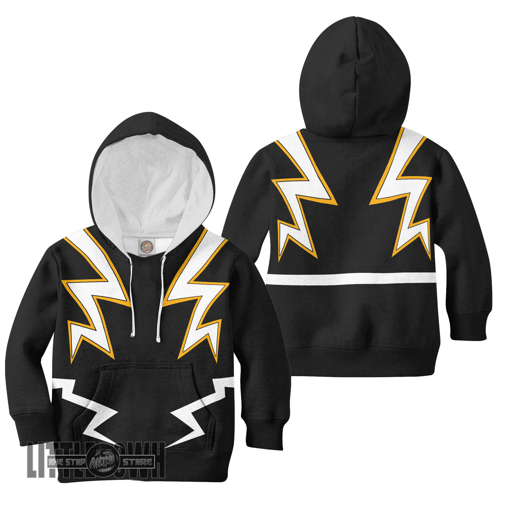 MHA Denki Kaminari Uniform Anime Kids Hoodie and Sweater Cosplay Costumes