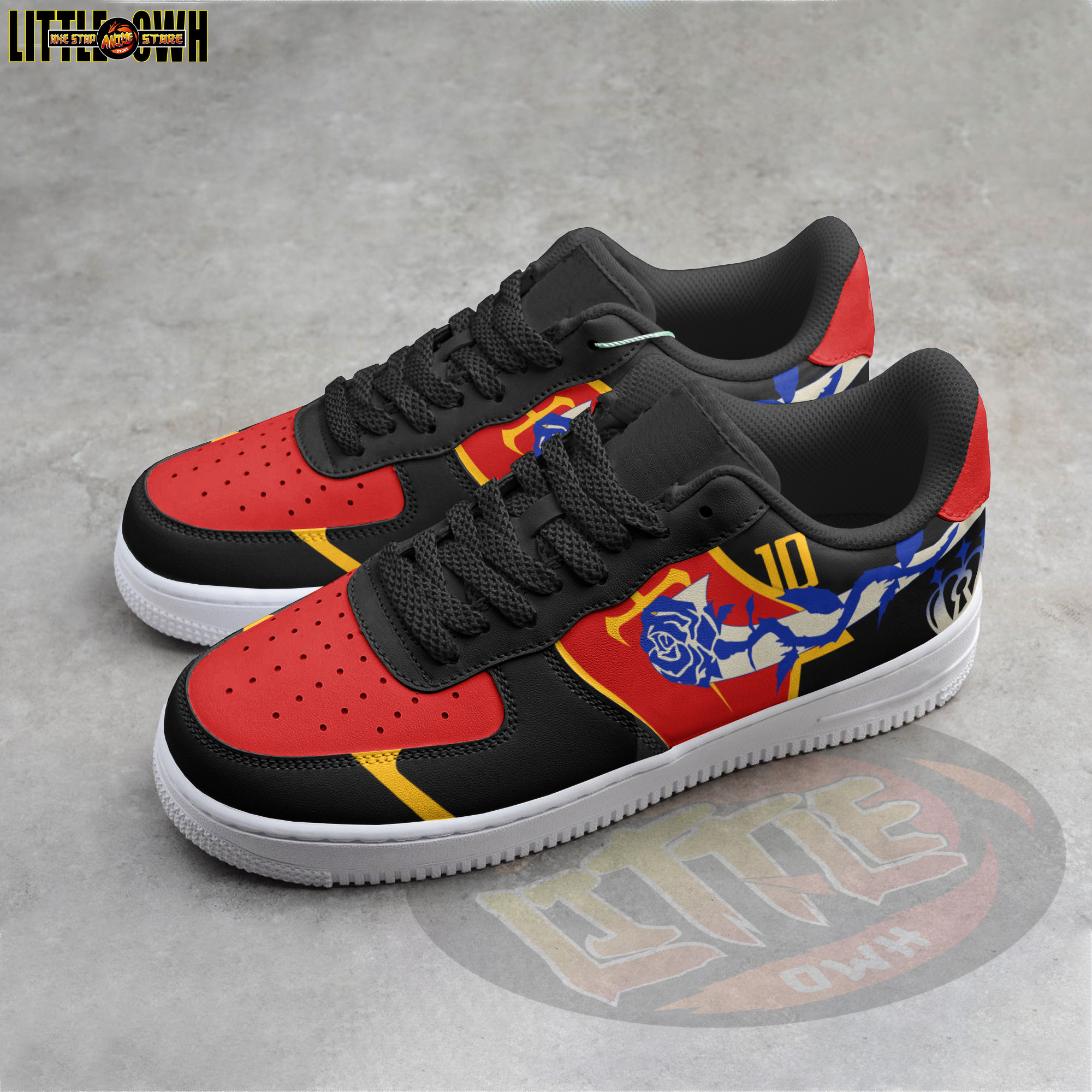 Michael Kaiser Anime Sneakers - Custom Blue Lock AF1 Shoes 2 Michael Kaiser Anime Sneakers - Custom Blue Lock AF1 Shoes - Image 2