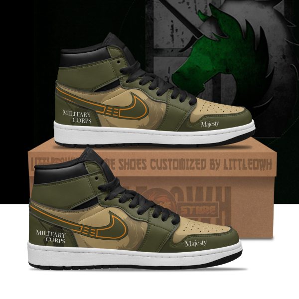 Military Corps Shoes Custom AoT Anime Boot Sneakers