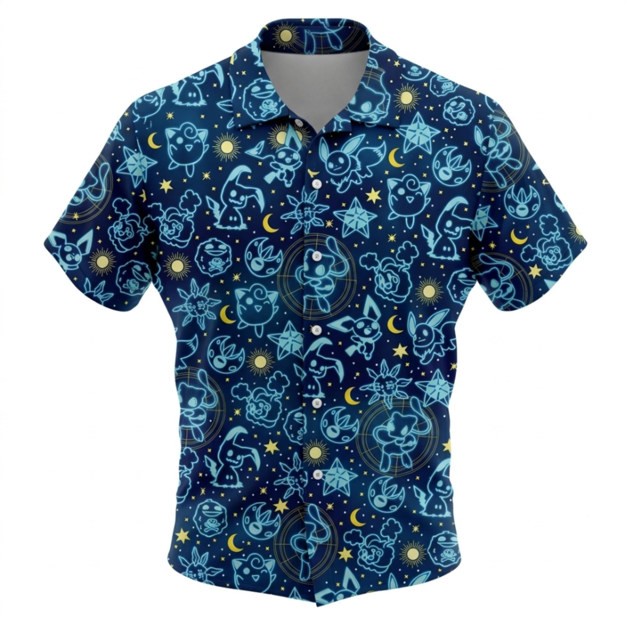 Mimikyu Jigglypuff Anime Hawaiian Shirt