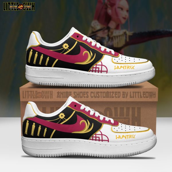 Mira Golden Anime Sneakers - Custom Kpop Demon Hunters AF1 Shoes