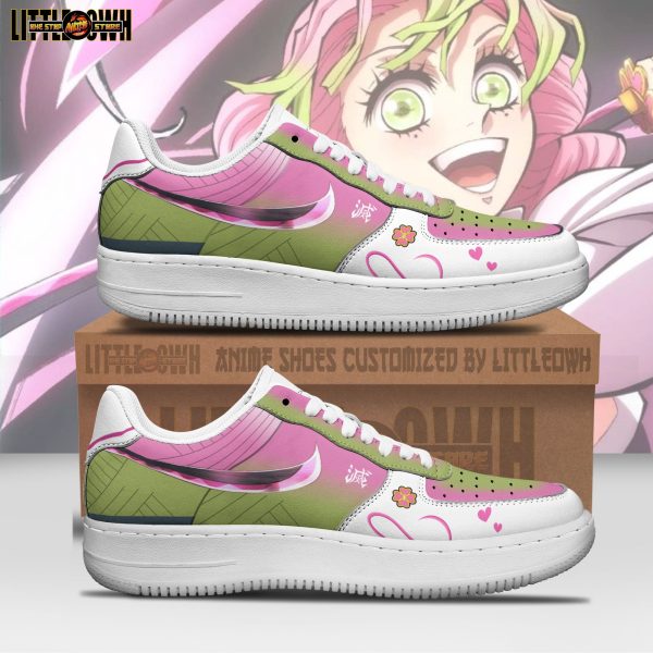 Mitsuri Kanroji Anime Sneakers - Custom Demon Slayer AF1 Shoes