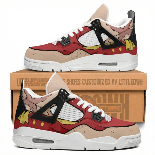 Monkey D Lufffy OP Custom J4 Sneakers