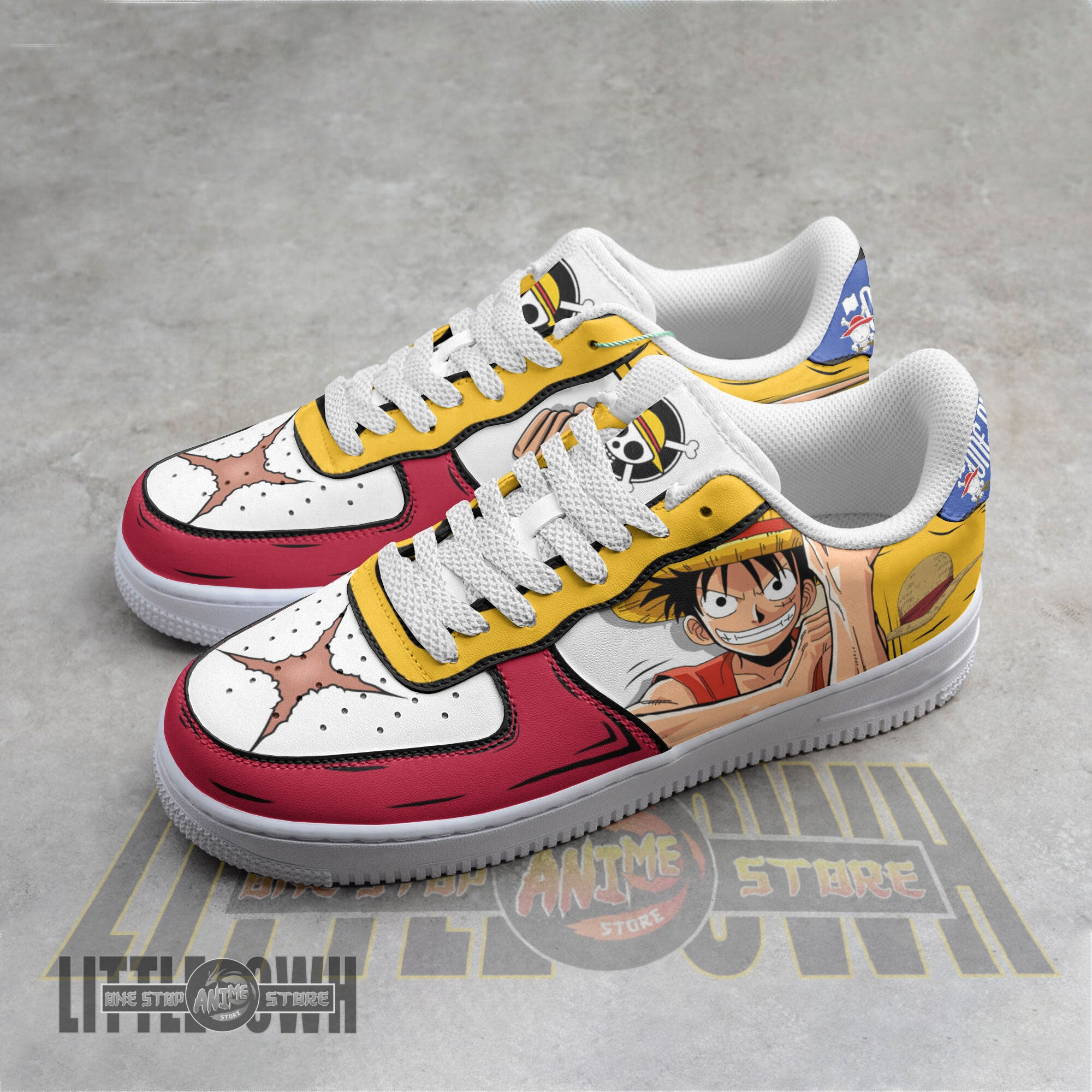 Monkey D. Luffy Anime AF1 Sneakers Custom One Piece Anime Shoes 2 Monkey D. Luffy Anime AF1 Sneakers Custom One Piece Anime Shoes - Image 2