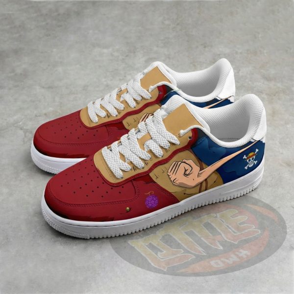 Alternative view of Monkey D Luffy OP Live Action Custom AF1 Sneakers