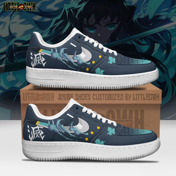 Muichiro Tokito Anime Sneakers - Custom Demon Slayer AF1 Shoes