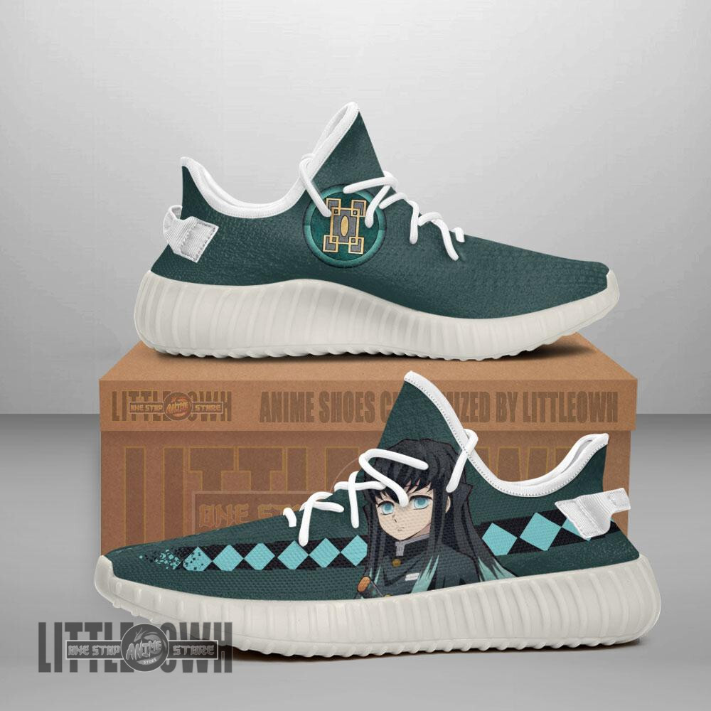Muichiro Tokito Shoes Custom KNY Anime YZ Boost Sneakers