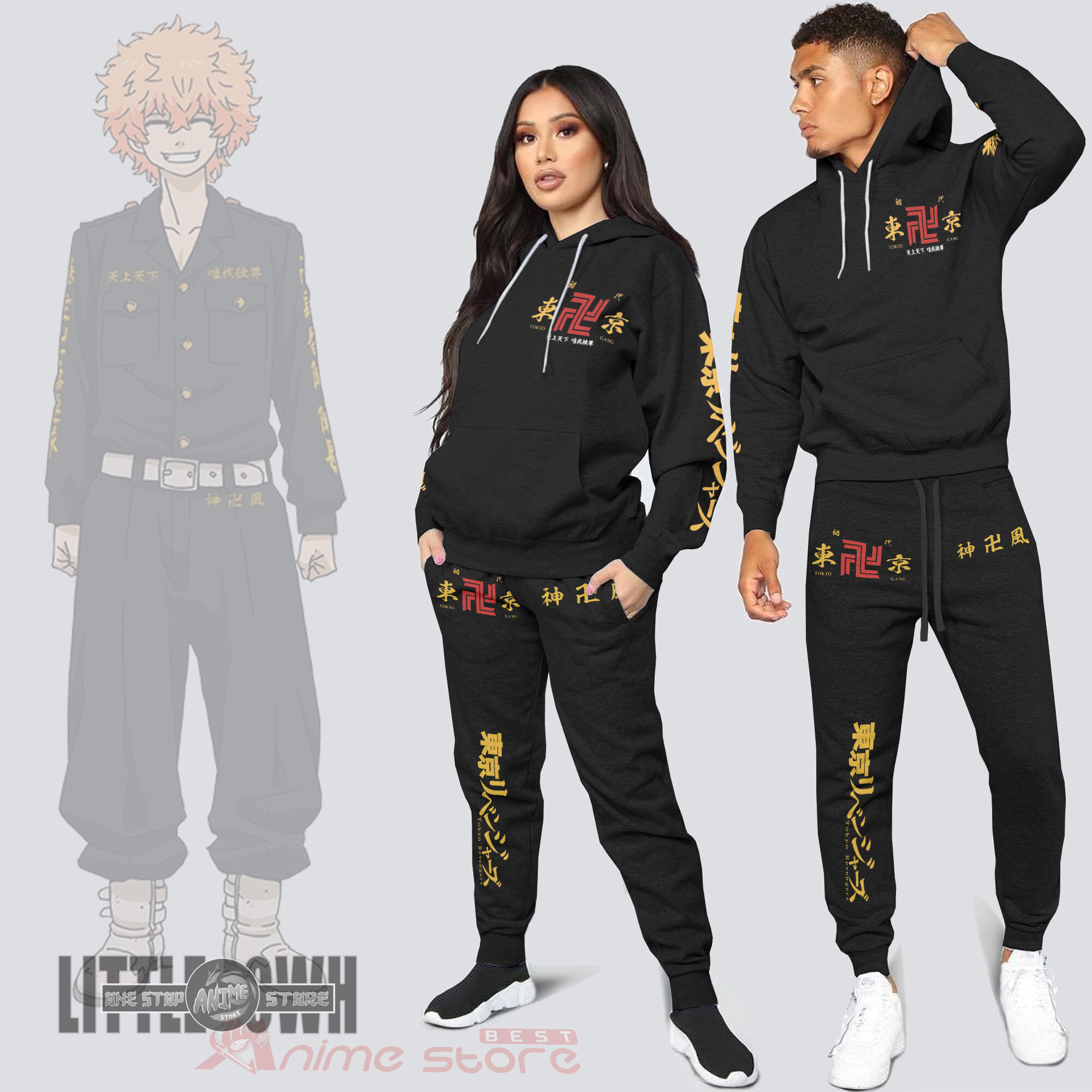 Alternative view of Nahoya Kawata Tokyo Revengers Hoodie And Jogger Set Anime Clothes