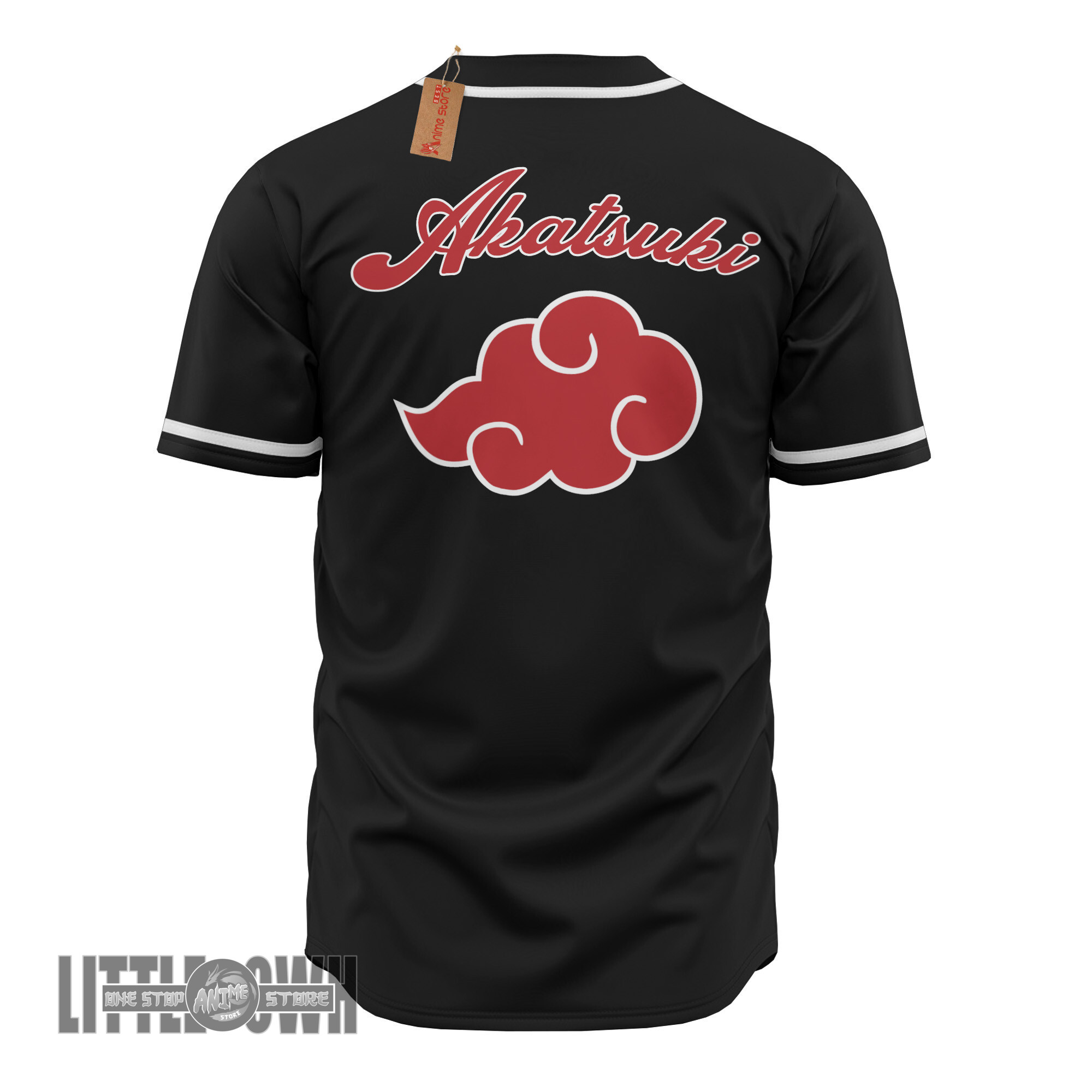 Alternative view of Naruto Baseball Jersey Custom Akatsuki Costumes Cosplay