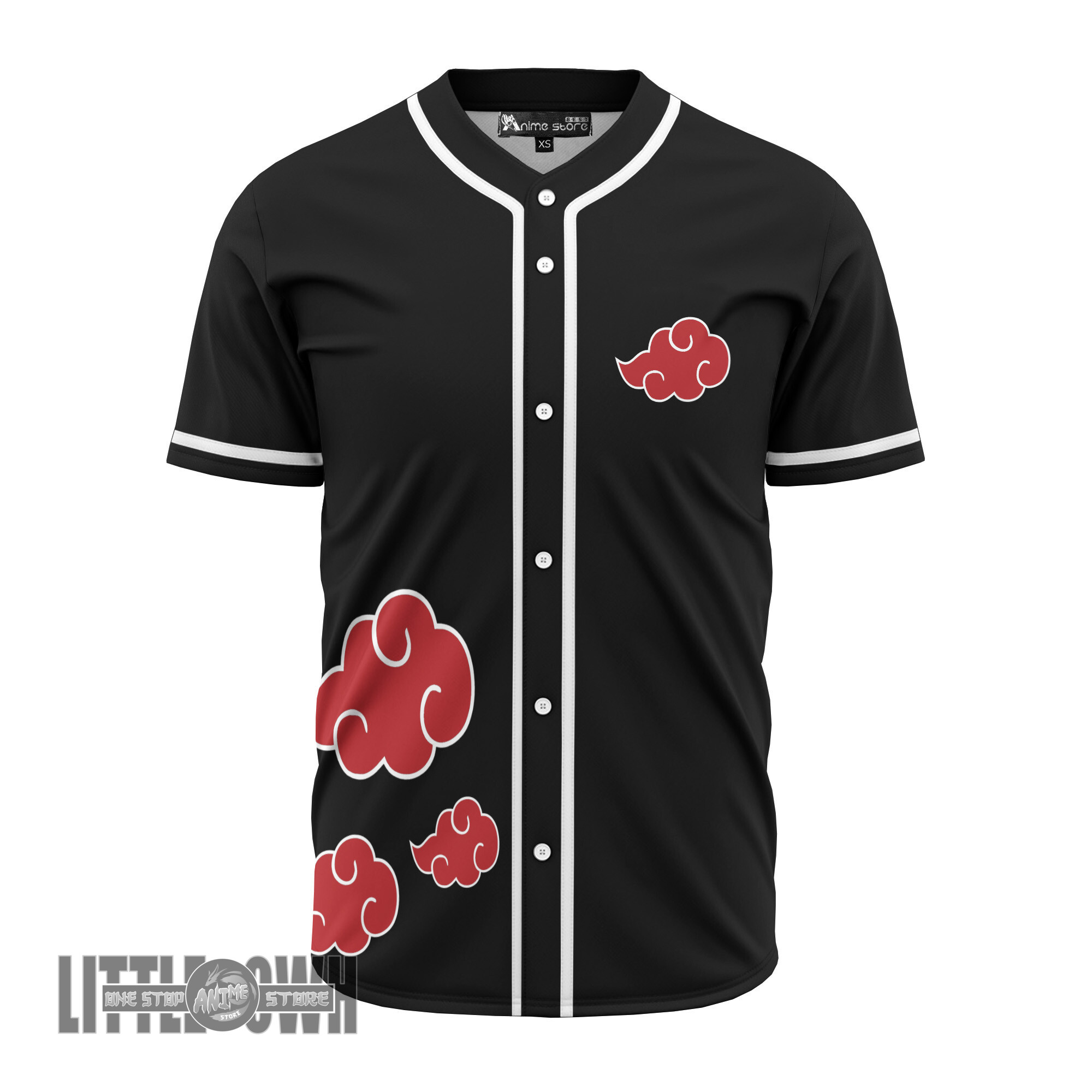 Naruto Baseball Jersey Custom Akatsuki Social Club Costumes Cosplay