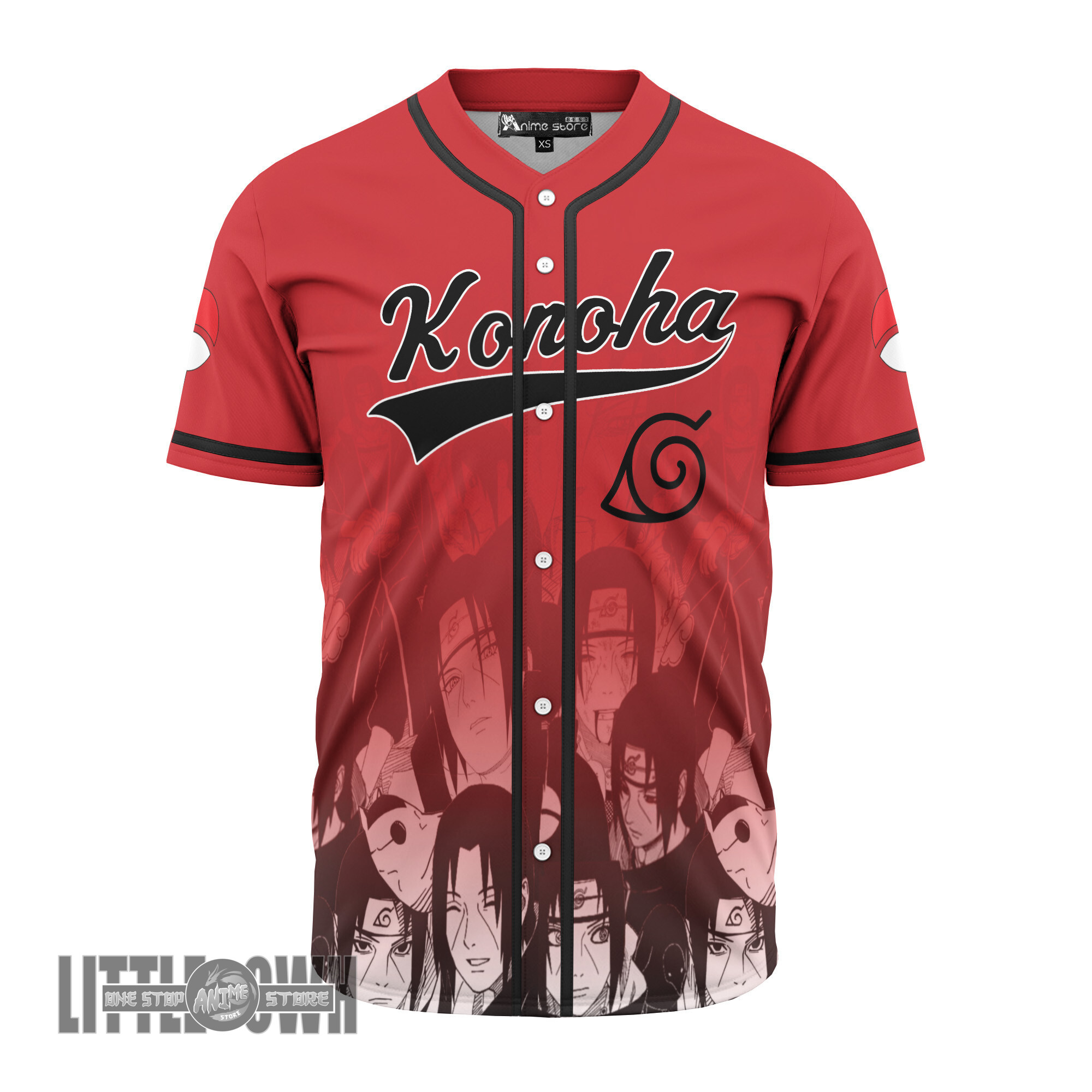 Naruto Baseball Jersey Custom Itachi Uchiha Costumes Cosplay