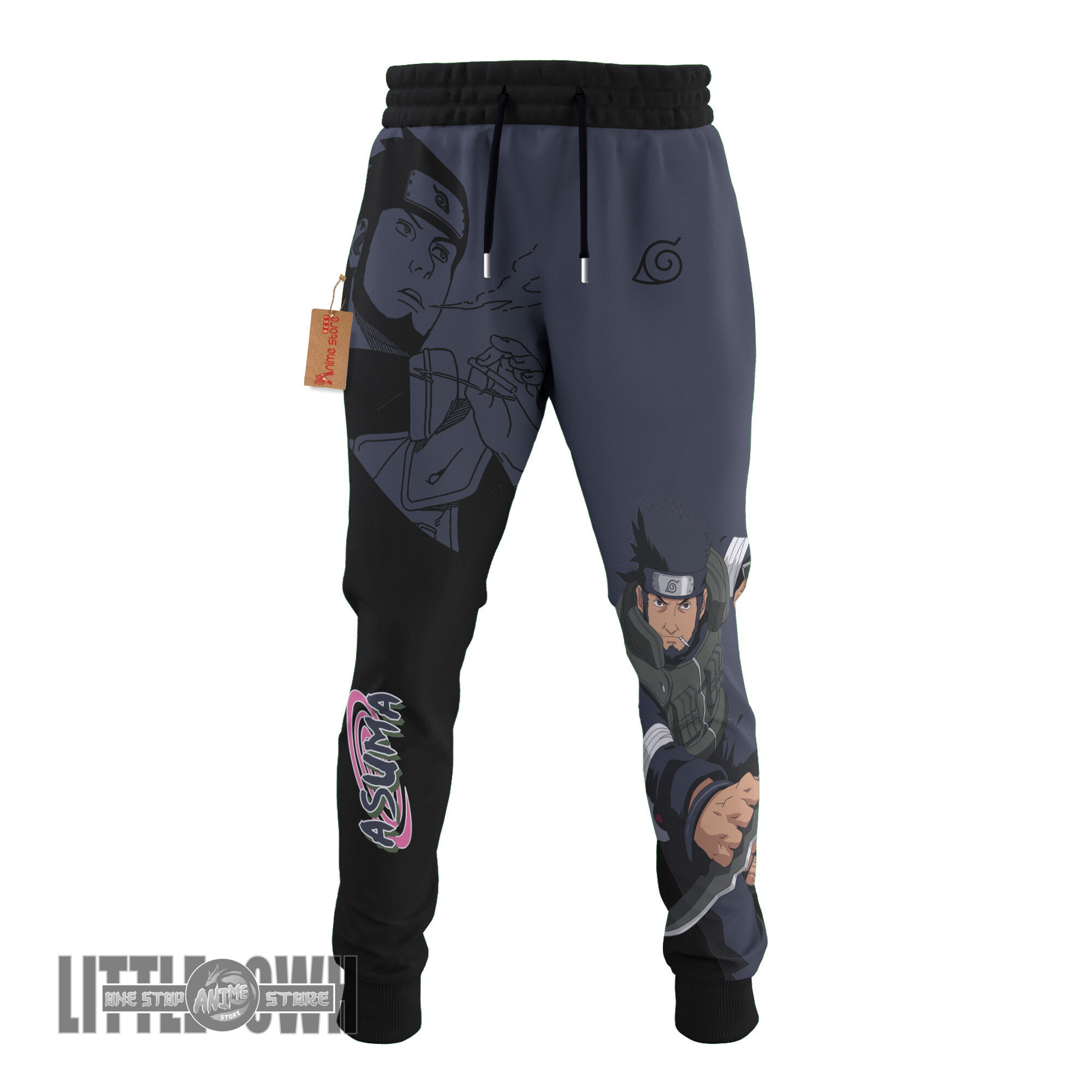 Naruto Joggers Custom Sarutobi Asuma Anime Sweatpants