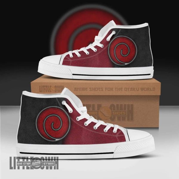 Naruto Shoes Uzumaki Clan Anime High Tops Canvas Sneakers
