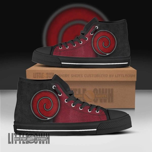 Alternative view of Naruto Shoes Uzumaki Clan Anime High Tops Canvas Sneakers
