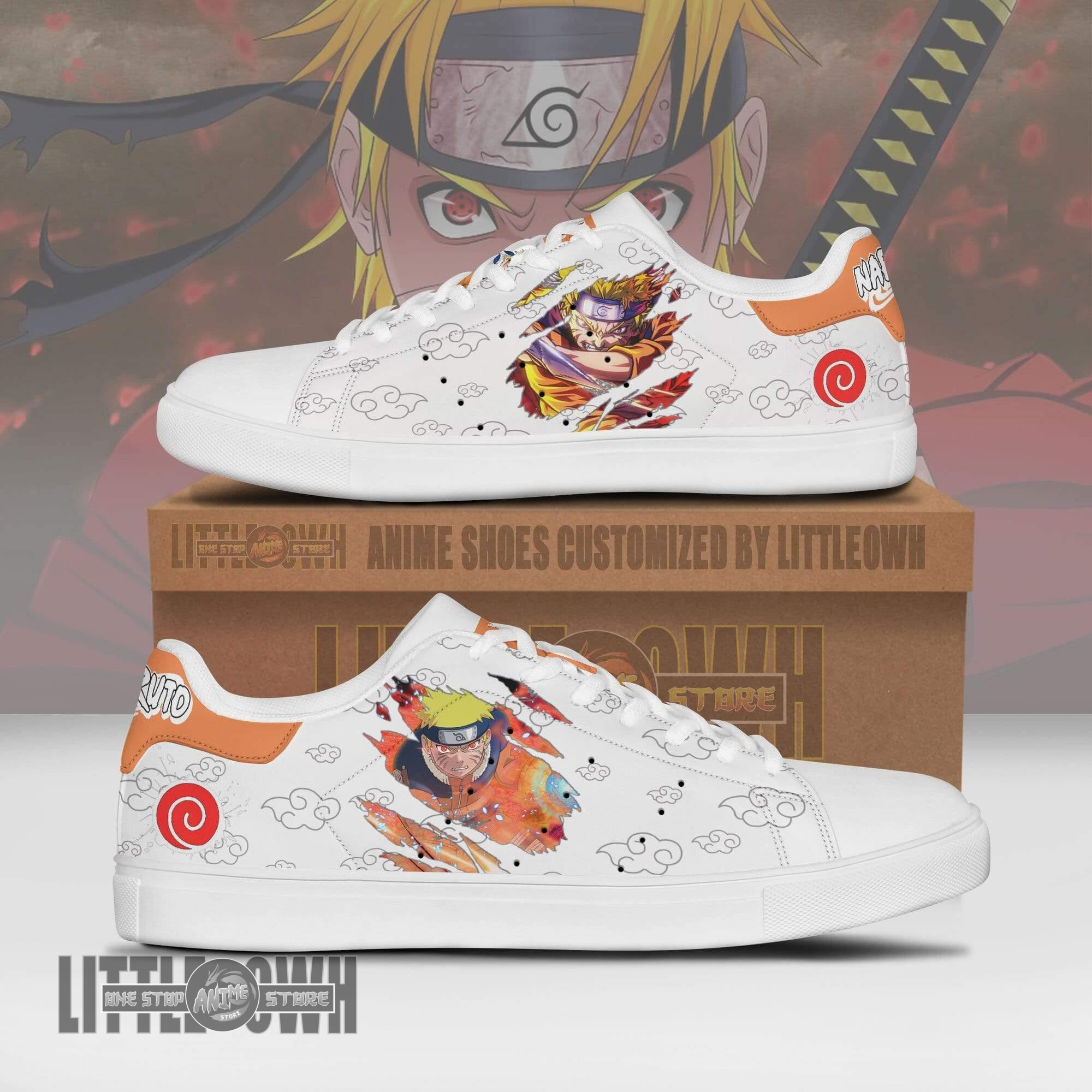 Naruto Uzumaki Sneakers Custom Naruto Anime Skateboard Shoes