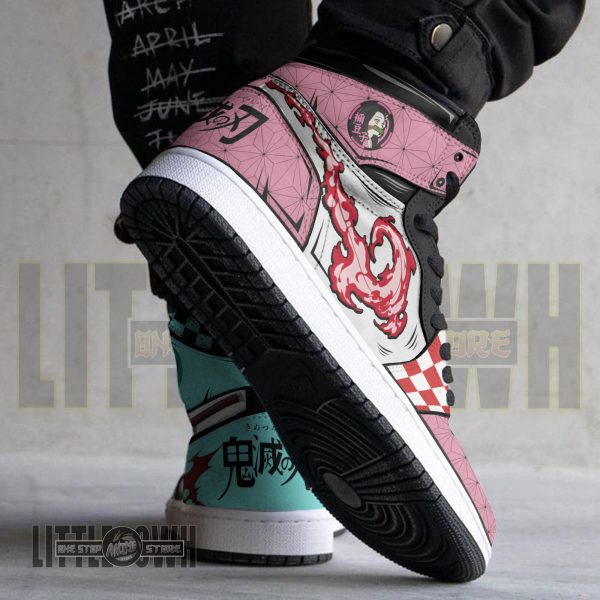 Nezuko And Tanjiro Custom Shoes Anime KNY Boot Sneakers 8 nezuko and tanjiro custom shoes anime kny boot sneakers hhpqi