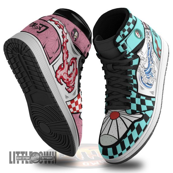 Nezuko And Tanjiro Custom Shoes Anime KNY Boot Sneakers 6 nezuko and tanjiro custom shoes anime kny boot sneakers iejcm