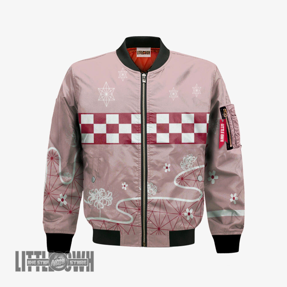 Nezuko Kamado Bomber Jacket Custom Demon Slayer Cosplay Costumes