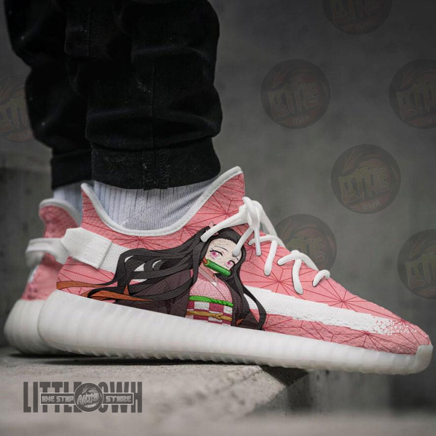 Nezuko Kamado Shoes Custom KNY Anime YZ Boost Sneakers 3 Nezuko Kamado Shoes Custom KNY Anime YZ Boost Sneakers - Image 3