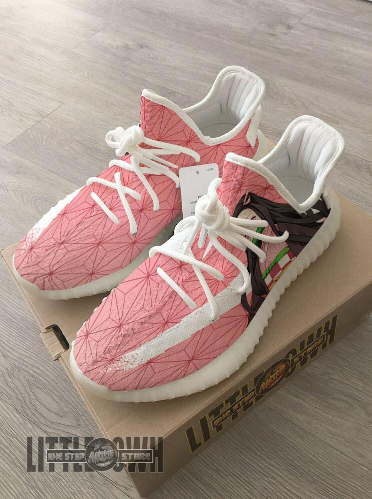 Nezuko Kamado Shoes Custom KNY Anime YZ Boost Sneakers 2 Nezuko Kamado Shoes Custom KNY Anime YZ Boost Sneakers - Image 2