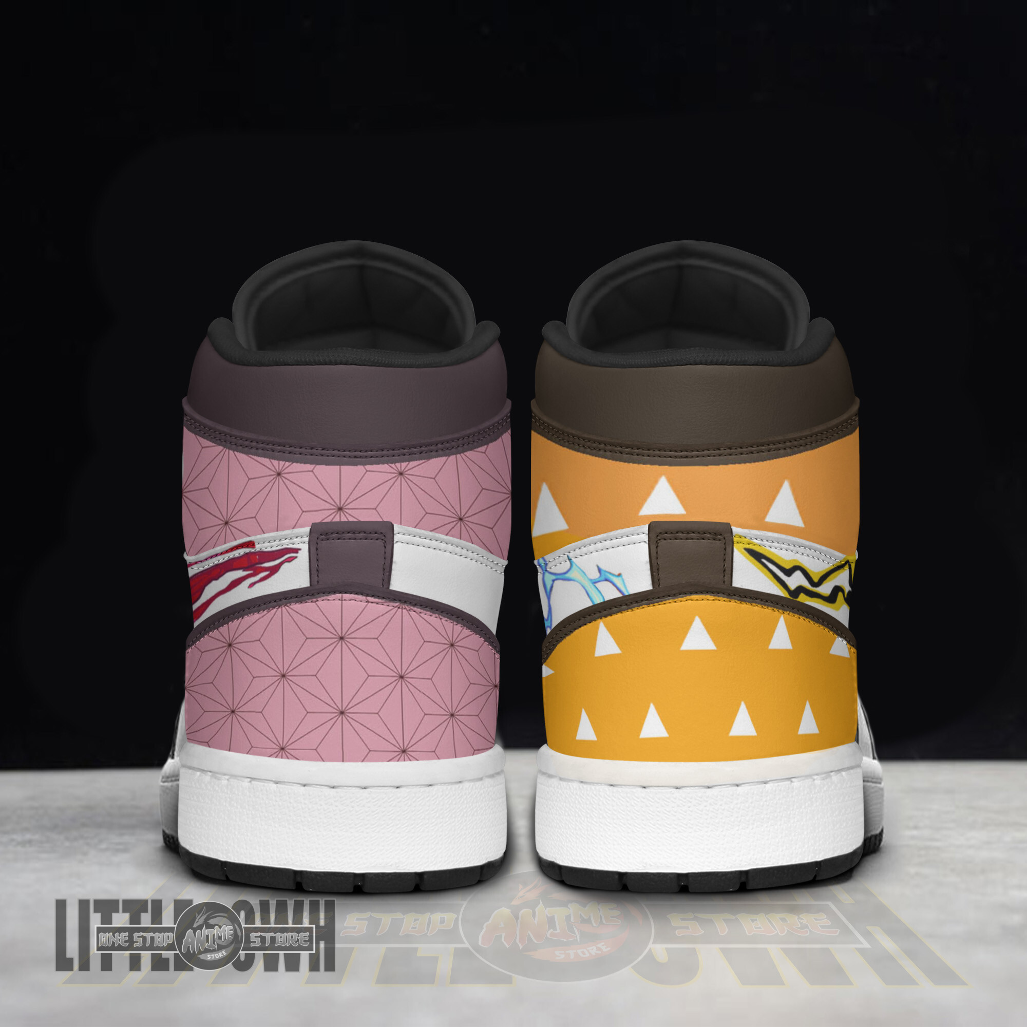 Nezuko x Zenitsu Persionalized Shoes Demon Slayer Anime Boot Sneakers 4 Nezuko x Zenitsu Persionalized Shoes Demon Slayer Anime Boot Sneakers - Image 4