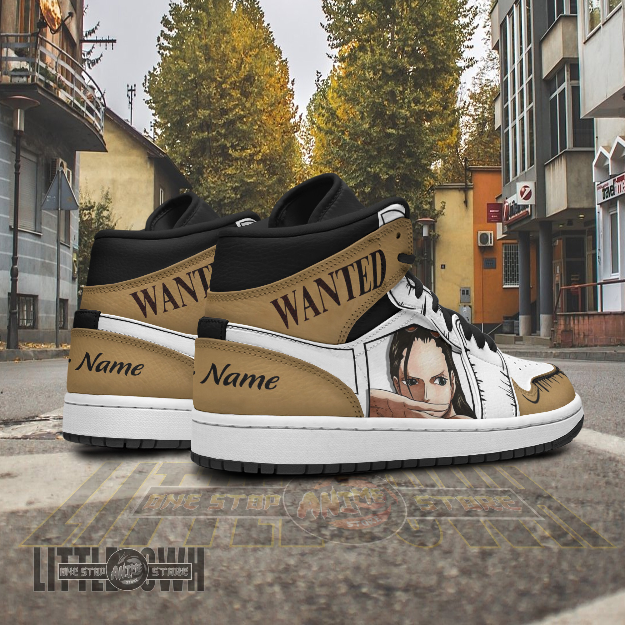 Nico Robin Wanted Personalized Shoes One Piece Anime Boot Sneakers 3 Nico Robin Wanted Personalized Shoes One Piece Anime Boot Sneakers - Image 3