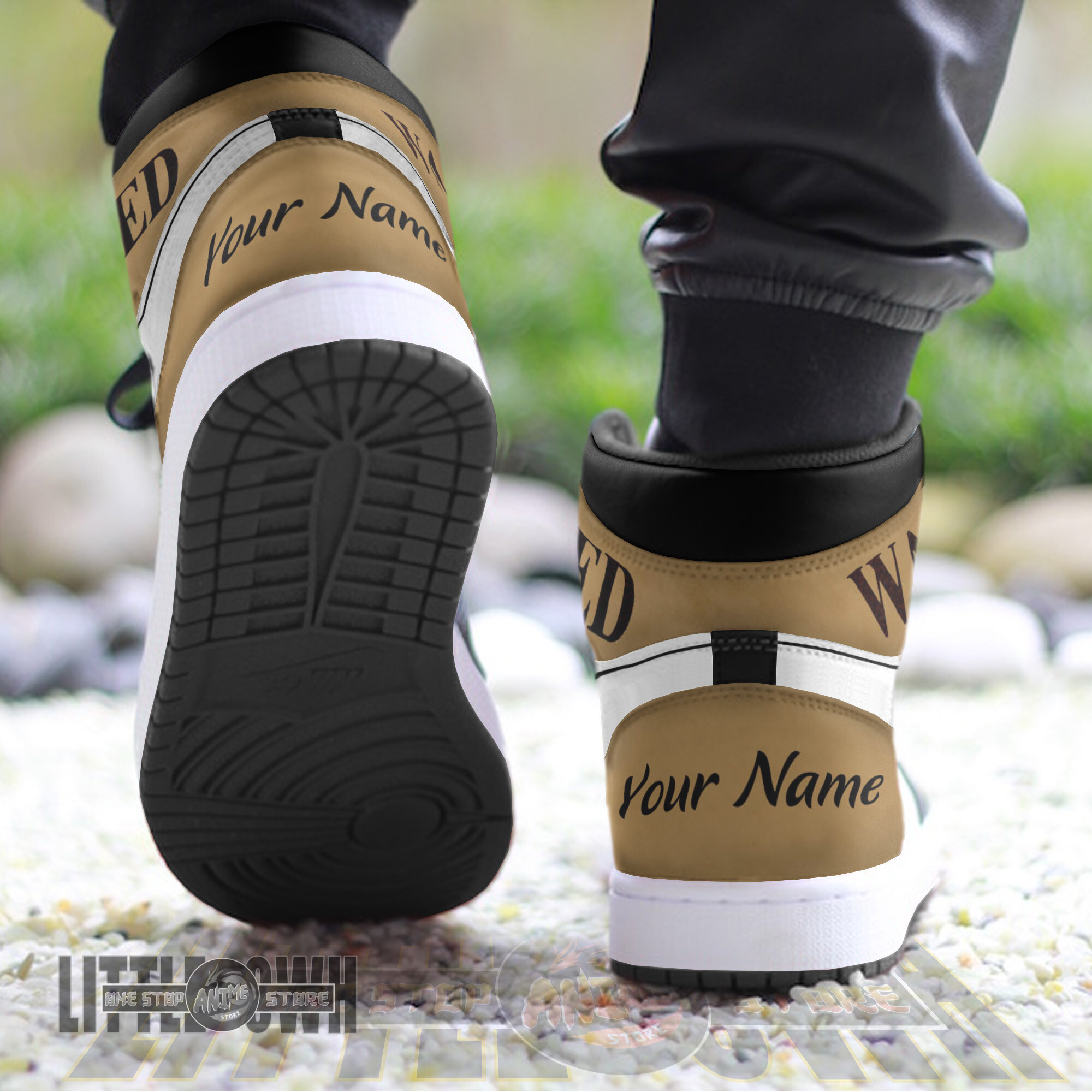 Nico Robin Wanted Personalized Shoes One Piece Anime Boot Sneakers 2 Nico Robin Wanted Personalized Shoes One Piece Anime Boot Sneakers - Image 2