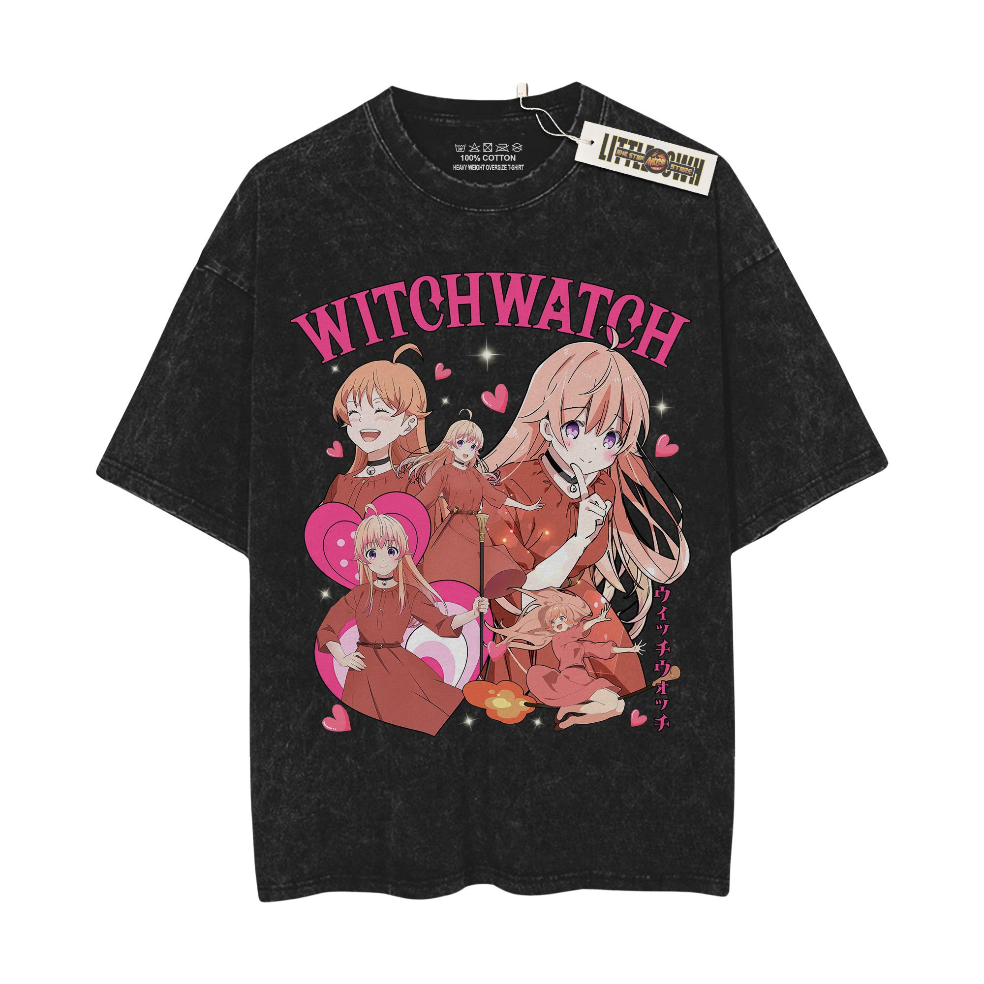 Nico Wakatsuki Vintage Oversized Washed Tees - Custom Anime Tee