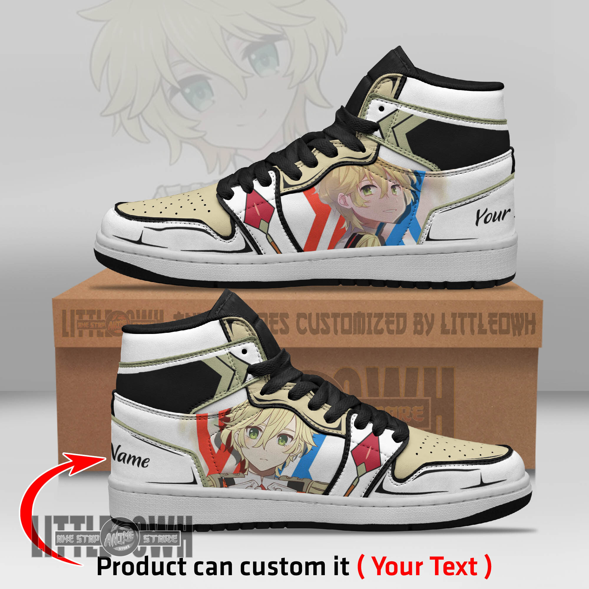 Nine Alpha Persionalized Shoes Darling In The Franxx Anime Boot Sneakers
