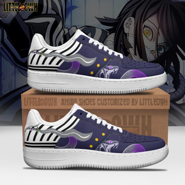 Obanai Iguro Anime Sneakers - Custom Demon Slayer AF1 Shoes