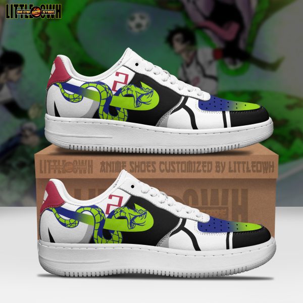 Oliver Aiku Anime Sneakers - Custom Blue Lock AF1 Shoes