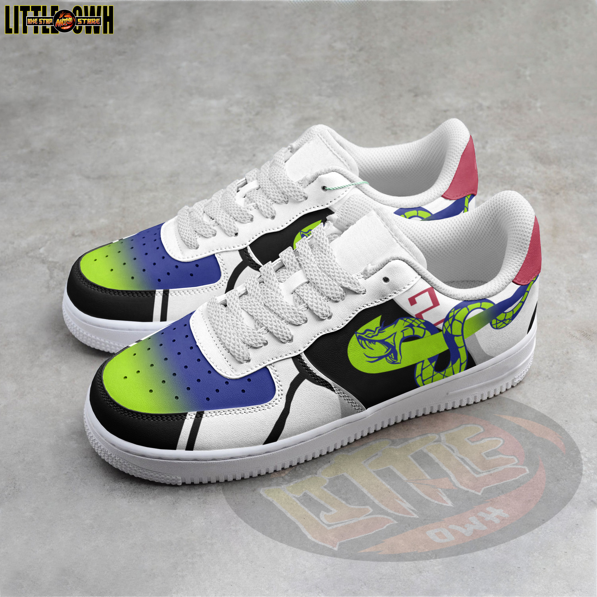 Oliver Aiku Anime Sneakers - Custom Blue Lock AF1 Shoes 2 Oliver Aiku Anime Sneakers - Custom Blue Lock AF1 Shoes - Image 2