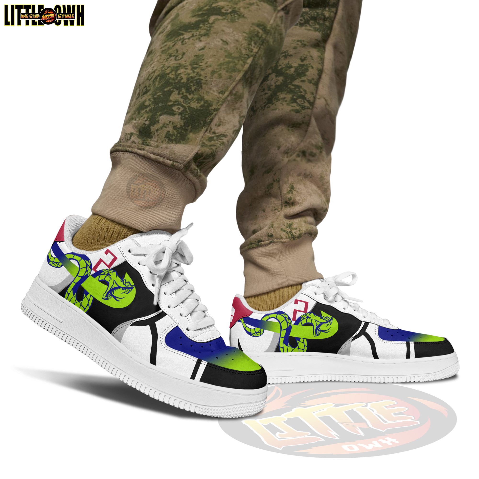 Oliver Aiku Anime Sneakers - Custom Blue Lock AF1 Shoes 4 Oliver Aiku Anime Sneakers - Custom Blue Lock AF1 Shoes - Image 4