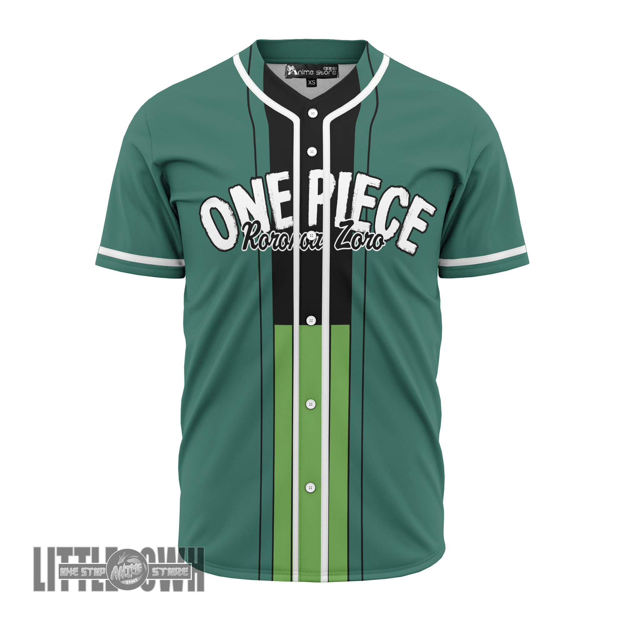 Alternative view of One Piece Baseball Jersey Custom Roronoa Zoro Costumes Cosplay