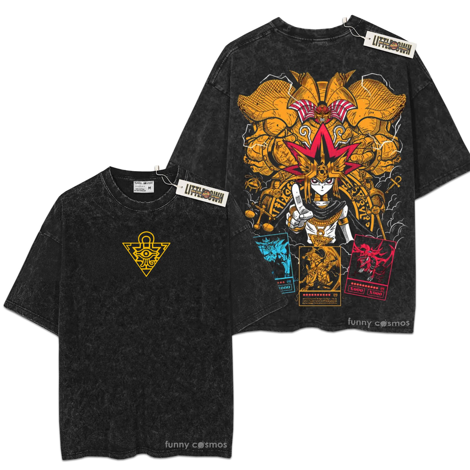 Pharaoh Yami Yugi YGO Oversized Washed Tee