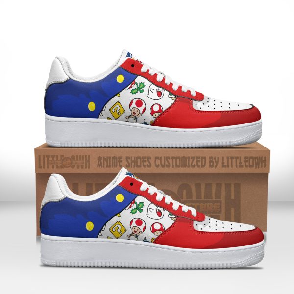 Pixel Plumber Hero Custom AF1 Sneakers