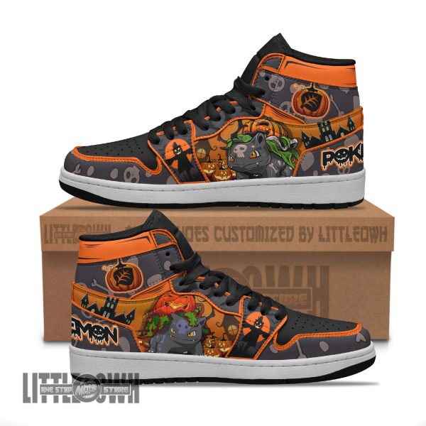 PKM Halloween Custom Shoes Anime Bulbasaur Boot Sneakers