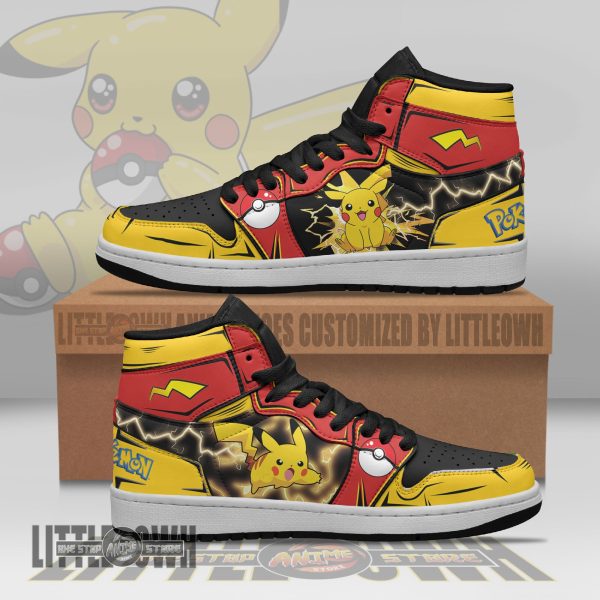 PKM Pikachu Shoes Custom Anime Boot Sneakers