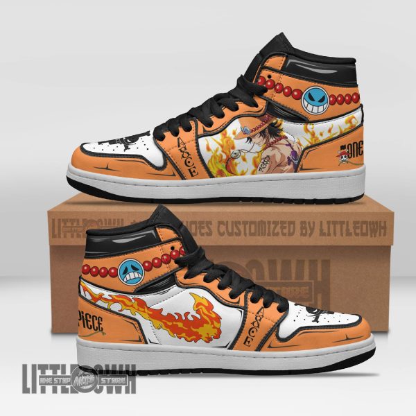 Portgas D Ace Anime Shoes Custom OP Boot Sneakers