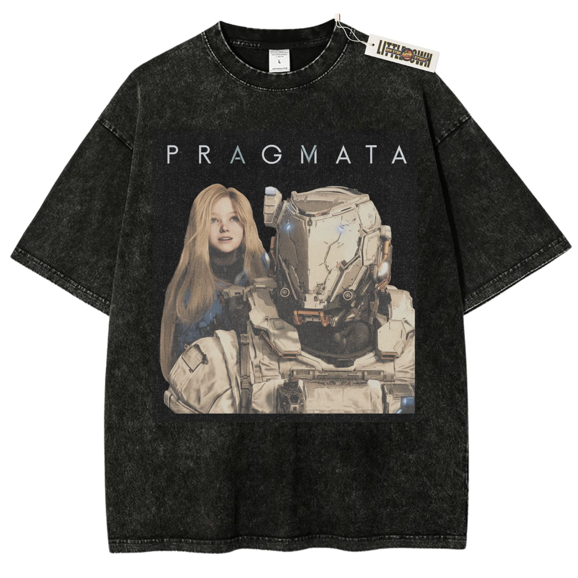 Pragmata Diana Sci-Fi Gamer Washed Tee