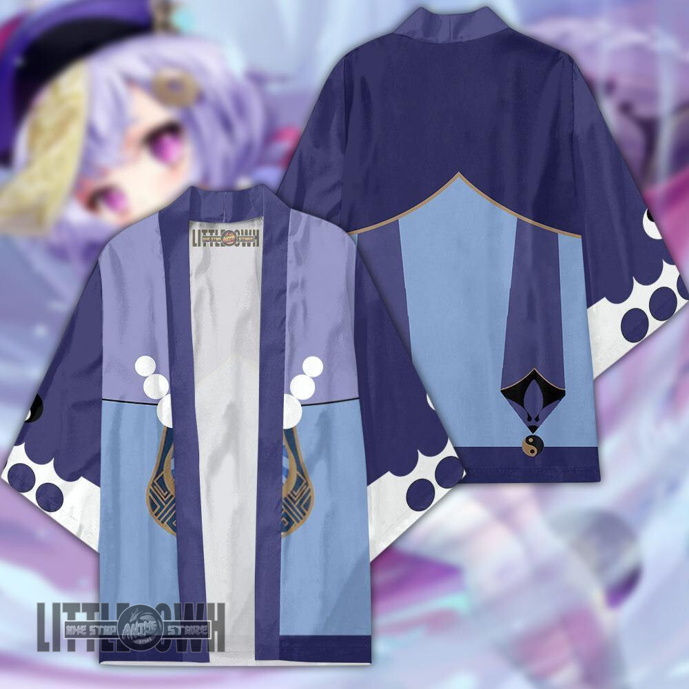 Qiqi Kimono Cardigans Custom Genshin Impact Anime Cloak Cosplay Costume