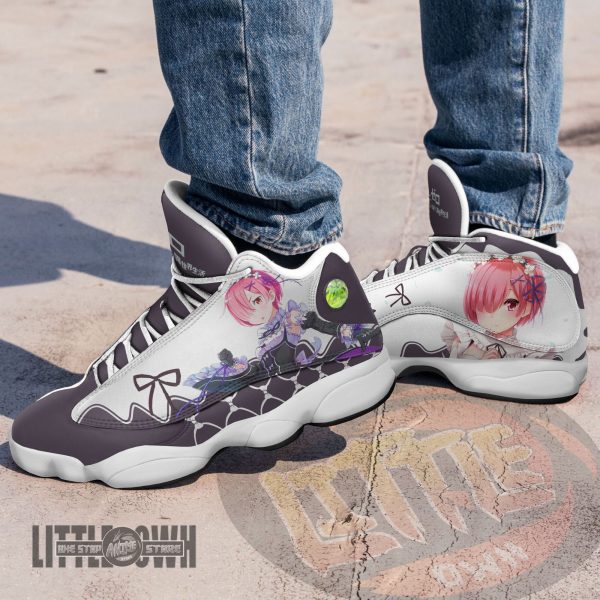 Ram Shoes Custom Re Zero Anime JD13 Sneakers 5 ram shoes custom re zero anime jd13 sneakers hddlv