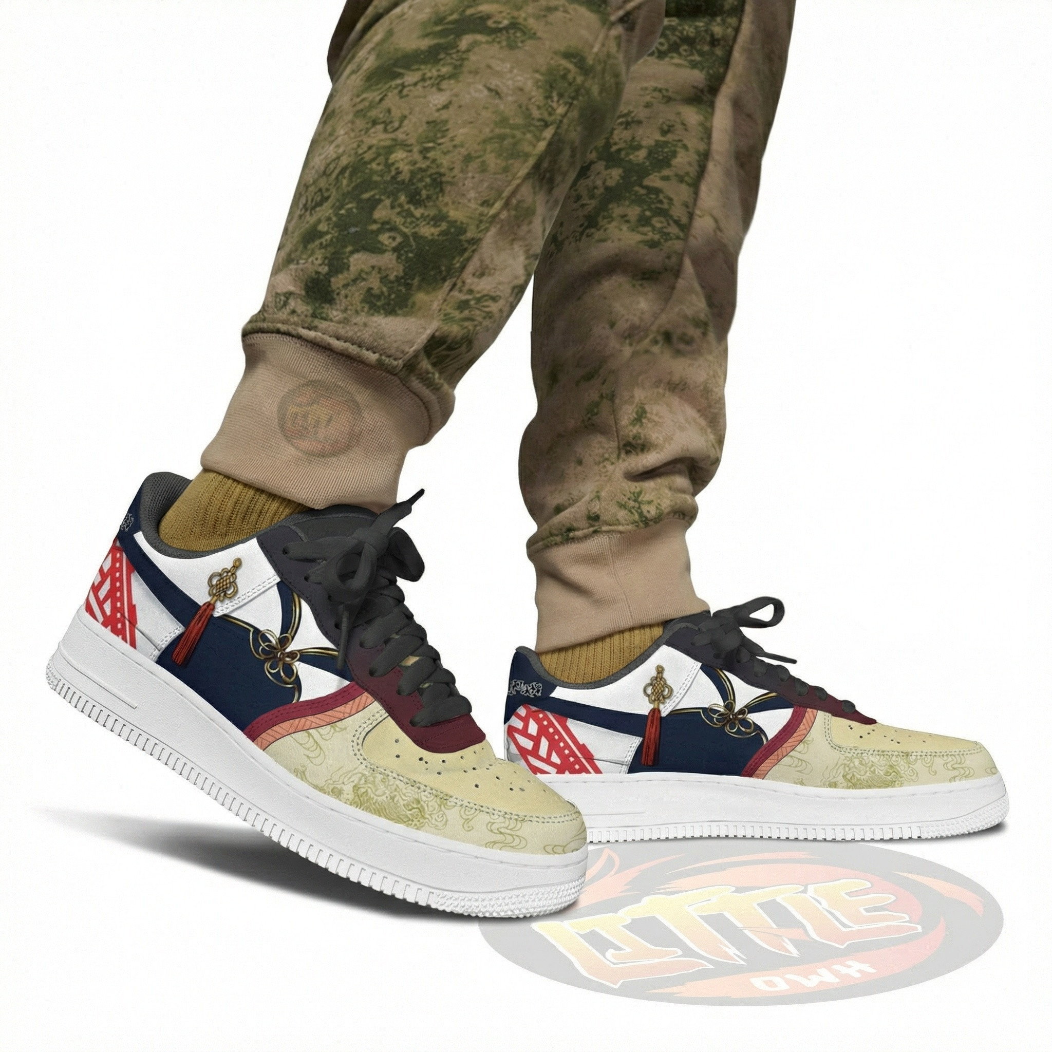 Record of Ragnarok Qin Shi Huang Anime Custom AF1 Sneakers 4 Record of Ragnarok Qin Shi Huang Anime Custom AF1 Sneakers - Image 4