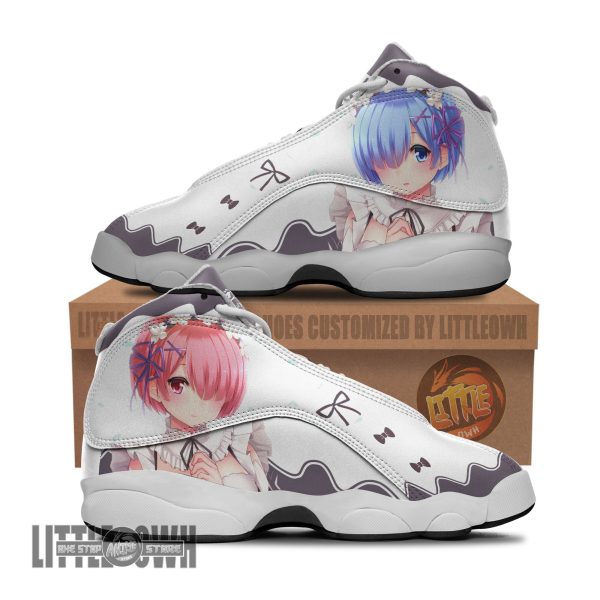Rem x Ram Shoes Custom Re Zero Anime JD13 Sneakers