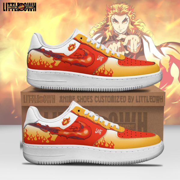 Rengoku Anime Sneakers Custom Sun Breathing Demon Slayer Anime Shoes