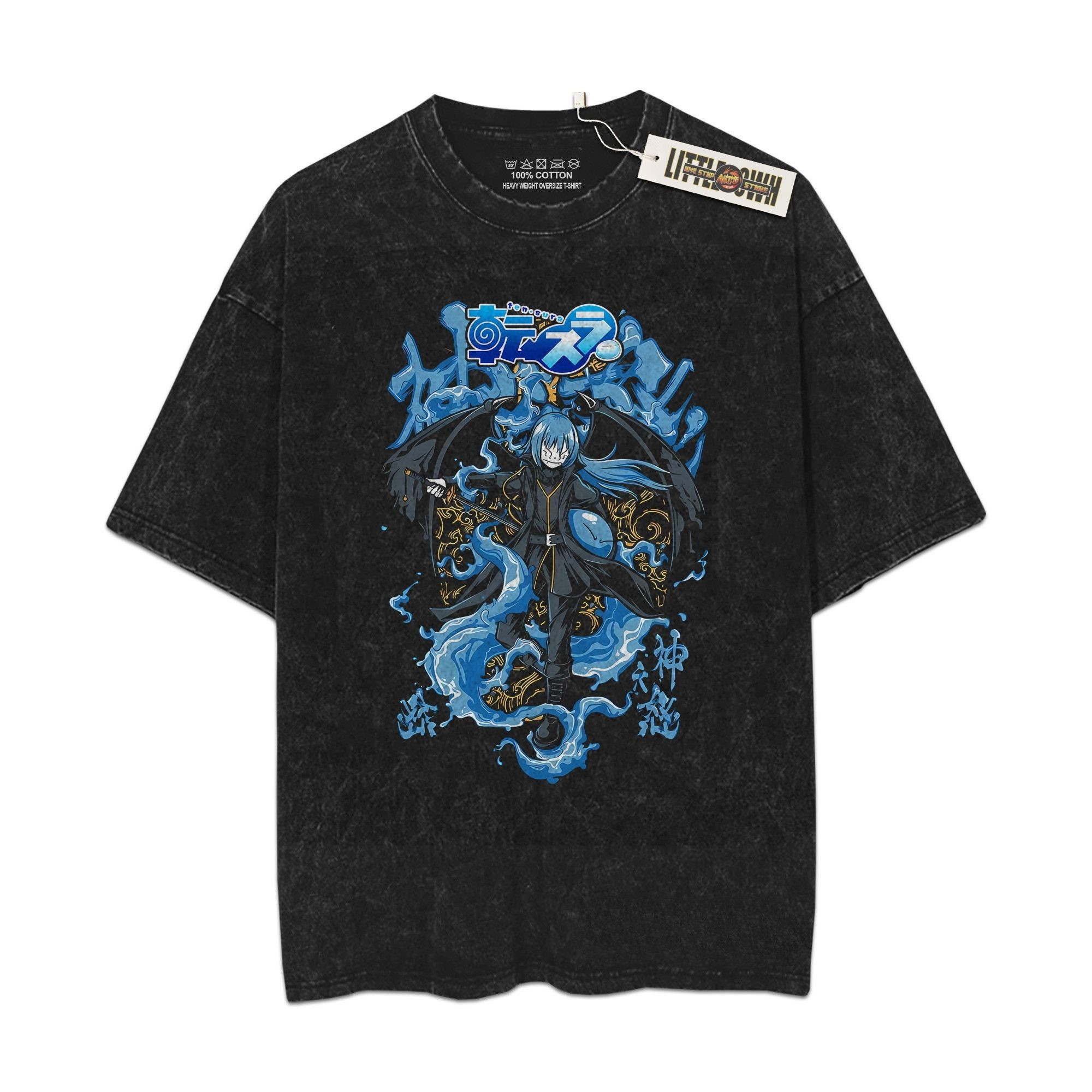 Rimuru Tempest Vintage Shirt Oversized Washed Tees - Custom Anime Tee