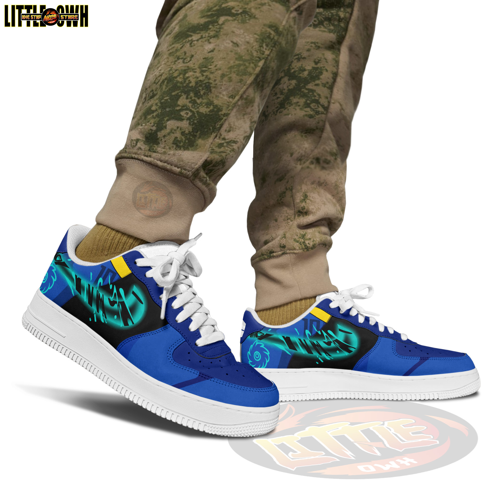 Rin Itoshi Anime Sneakers - Custom Blue Lock AF1 Shoes 4 Rin Itoshi Anime Sneakers - Custom Blue Lock AF1 Shoes - Image 4