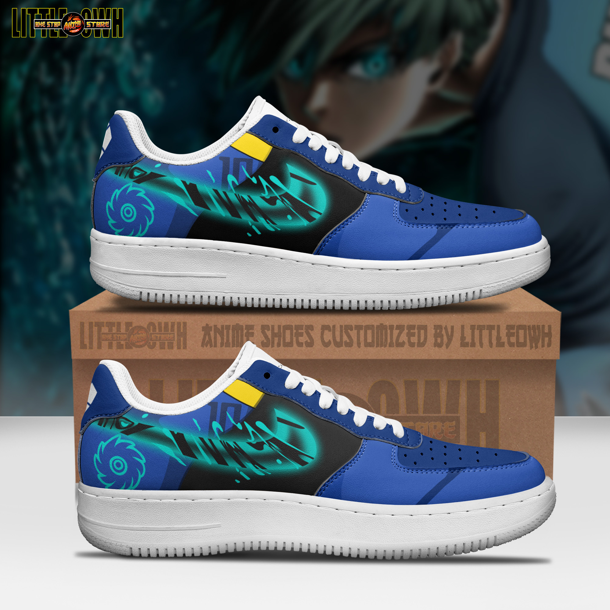 Rin Itoshi Anime Sneakers - Custom Blue Lock AF1 Shoes 1 Rin Itoshi Anime Sneakers - Custom Blue Lock AF1 Shoes